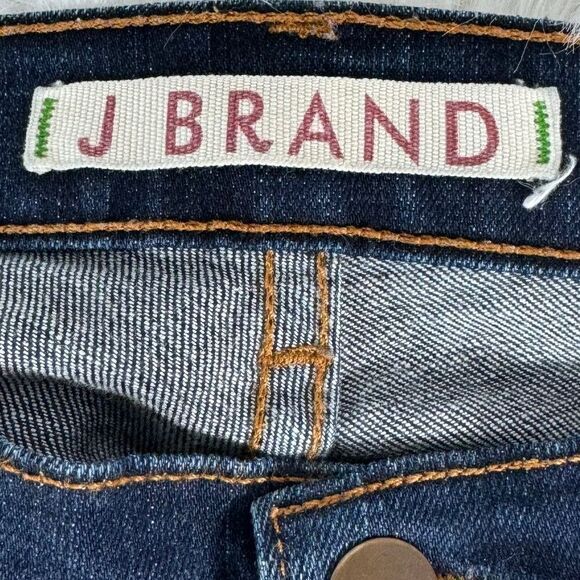 J Brand Mid Rise Indigo Wash Skinny Jeans Sz 28 - Picture 6 of 7
